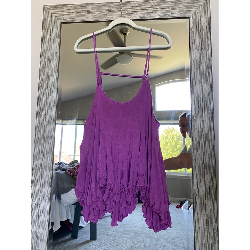 Free people ruffled tank